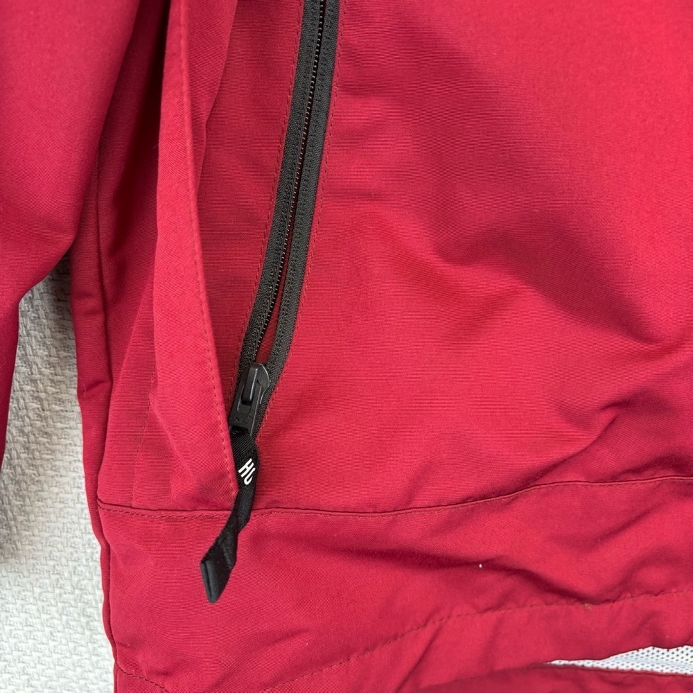 Hollister Men’s Med All Weather Collection Red/Black Rain Coat Jacket Outdoor - Picture 8 of 13